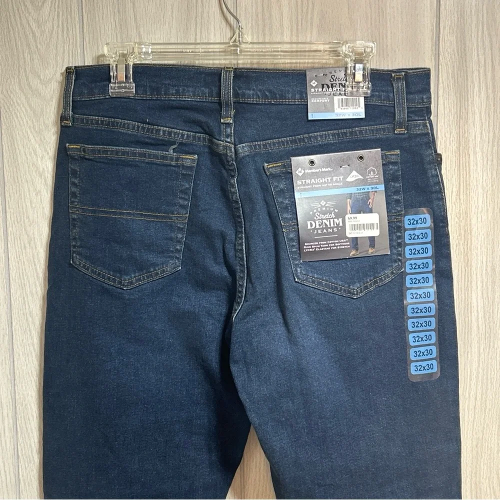 Members Mark Men’s Jeans Straight Fit 32 x 30 NWT